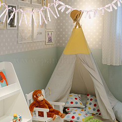 2 Styles Cloth Bowknot Banners&nbsp;AJEW-SP0002-70B