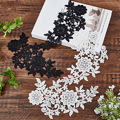 2 Sets 2 Colors Lace Embroidery Costume Accessories&nbsp;DIY-GF0004-89