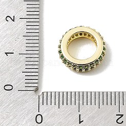 Brass Micro Pave Cubic Zirconia Beads&nbsp;CU-CBA389D-04G-03