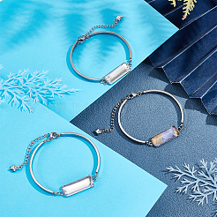 DIY Blank Rectangle Link Bracelet Making Kit&nbsp;DIY-BC0005-53