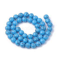 Synthetic Turquoise Beads Strands&nbsp;X-G-S295-11B-10mm