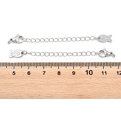 Brass Curb Chain Extender&nbsp;KK-P354-09P