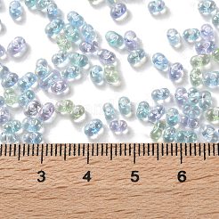 AB Color Plated Glass Seed Beads&nbsp;SEED-L011-06B-09