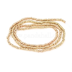 Electroplated Non-magnetic Synthetic Hematite Beads Strands&nbsp;G-F682-07-LG