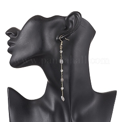 Handmade Natural Labradorite Beaded Chains Earring & Necklaces Sets&nbsp;SJEW-JS01342-03