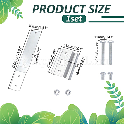 Aluminum Mounting Bracket Hardware Kit for Slow Moving Vehicle Sign&nbsp;FIND-WH0199-408