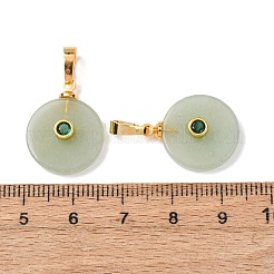 Natural Green Aventurine Pendants&nbsp;G-P628-03G-02