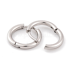 Non-Tarnish Round Ring 304 Stainless Steel Hoop Earrings for Women&nbsp;EJEW-G388-02A-P