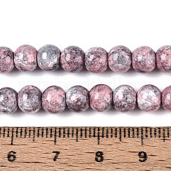 Baking Paint Glass Beads Strands&nbsp;X-DGLA-N016-6mm-03