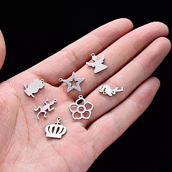 Tarnish Resistant 201 Stainless Steel Pendants&nbsp;STAS-N092-M-01