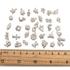 Tarnish Resistant 304 Stainless Steel Charms Mixed Shapes Pendants&nbsp;STAS-J014-M