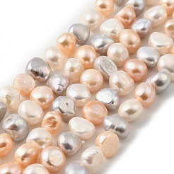 Natural Cultured Freshwater Pearl Beads Strands&nbsp;PEAR-P064-19I-07B