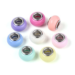 Opaque Acrylic European Beads&nbsp;GPDL-N006-01A-03