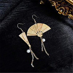 Brass Earring Hooks&nbsp;KK-BC0005-08G
