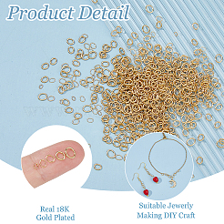 900Pcs 5 Colors 304 Stainless Steel Open Jump Rings&nbsp;STAS-HS0001-64