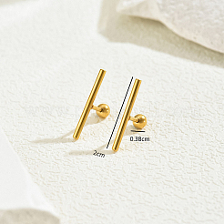 Stainless Steel Stick Stud Earrings&nbsp;CE8652