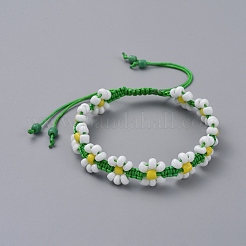 Adjustable Wreath Braided Bead Bracelets&nbsp;BJEW-JB05032