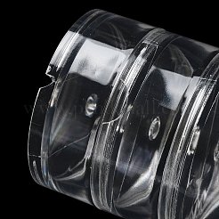(Defective Closeout Sale: Scratched) Round Plastic Bead Containers&nbsp;LS-CON-XCP0002-39