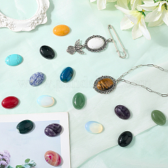 32Pcs 16 Styles Natural & Synthetic Mixed Gemstone Cabochons&nbsp;G-SP0001-39