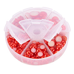1Box ABS Plastic Imitation Pearl Dome Cabochons&nbsp;SACR-PH0001-09