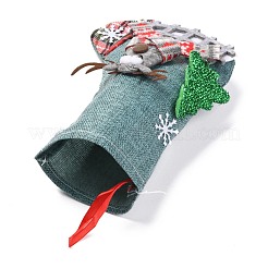 Cloth Hanging Christmas Stocking&nbsp;HJEW-B003-10
