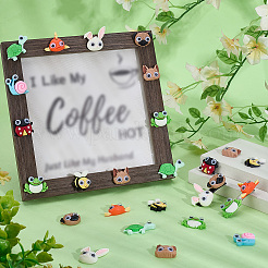 45Pcs 9 Styles Animal Theme Opaque Resin Cabochons&nbsp;RESI-SC0006-96