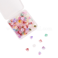 100Pcs Transparent Spray Painted Glass Beads&nbsp;GLAA-CJ0001-62