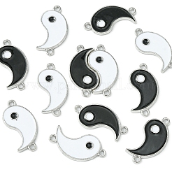 12Pcs 2 Colors Alloy Enamel Split Links Connectors&nbsp;ENAM-FS0001-84
