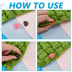 72Pcs 6 Styles 2 Colors Resin Doll Craft Nose&nbsp;DIY-GA0008-64