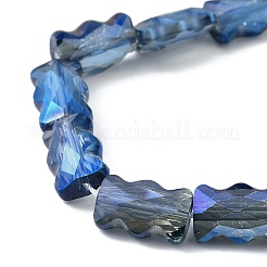 Electroplate Glass Beads Strands&nbsp;EGLA-L045-F