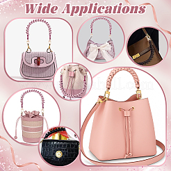 Woven PU Leather Bag Handles&nbsp;FIND-WH0366-146KCG
