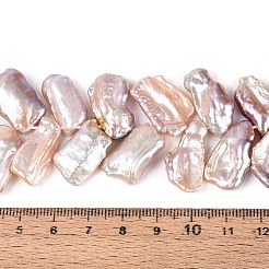 Natural Baroque Keshi Pearl Beads Strands&nbsp;PEAR-S022-04C