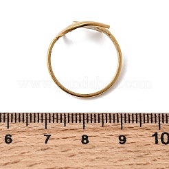 304 Stainless Steel Cuff Open Rings&nbsp;RJEW-H265-03G