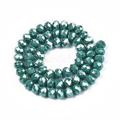 Electroplate Glass Beads Strands&nbsp;EGLA-A034-P4mm-A09