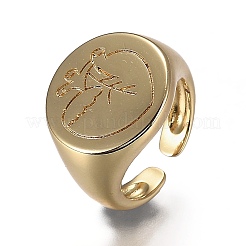 Brass Cuff Rings&nbsp;RJEW-H538-16