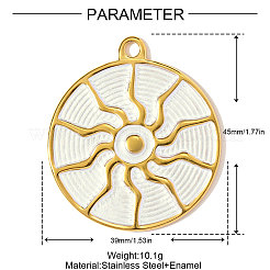 304 Stainless Steel Enamel Pendants&nbsp;STAS-OY002-84G