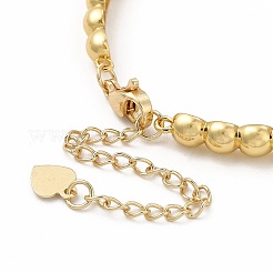 Clear Cubic Zirconia Beaded Cuff Bangle with Clasps&nbsp;BJEW-E073-08G
