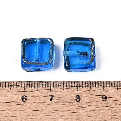 Handmade Gold Sand Lampwork Beads&nbsp;LAMP-N041-01D