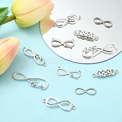 30Pcs 6 Styles 201 Stainless Steel & Alloy Connector Charms&nbsp;STAS-YW0003-10