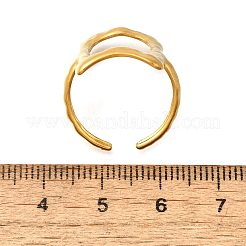 304 Stainless Steel Open Cuff Rings&nbsp;RJEW-M072-05G