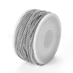 Tarnish Resistant 304 Stainless Steel Twisted Chains Curb Chains&nbsp;CHS-H007-36P