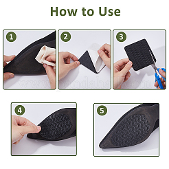Self Adhesive Shoe Sole Grips&nbsp;FIND-WH0148-175A