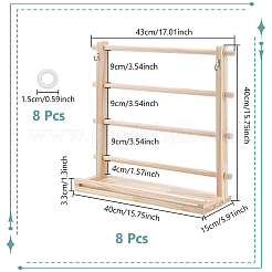Wood Wrapping Ribbon Display Towers&nbsp;ODIS-WH0038-273
