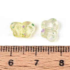 Spray Painted Transparent Acrylic Beads&nbsp;OACR-N149-01H