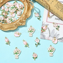 30Pcs 5 Styles Alloy Enamel Pendants&nbsp;ENAM-YW0005-34