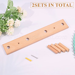Wood Peg Rack&nbsp;FIND-WH0139-255