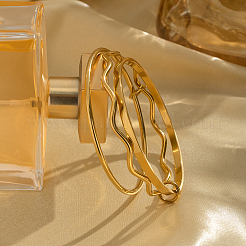 3Pcs 3 Styles 304 Stainless Steel Bangles&nbsp;VK9052