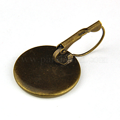 Brass Leverback Earring Findings&nbsp;X-KK-I564-AB-NF
