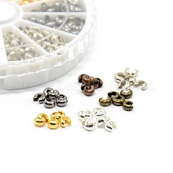 1 Box 6 Colors Iron Crimp Beads Covers&nbsp;IFIN-X0020-NR-B