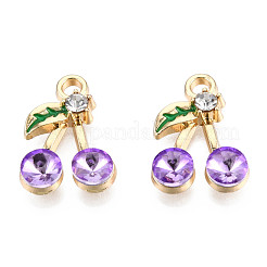 Alloy Rhinestone Pendants&nbsp;ENAM-S119-025D